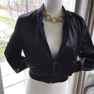 Women's Black Bomber Jacket